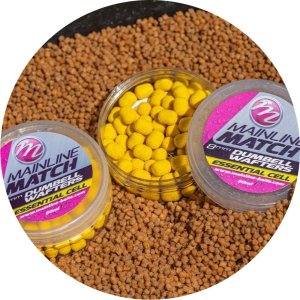 Mainline Match Dumbell Wafters Yellow Essential Cell 8 mm