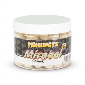 Mikbaits Mirabel Fluo boilie 150ml - Česnek 12mm