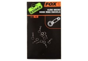 Fox Kuro Micro Hook Ring Swivels x10 mikro obratlíků