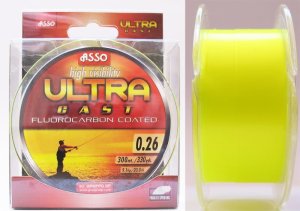 Asso Ultra Cast 300m 0,22mm fluo žlutá