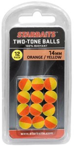 Starbaits Two Tones Balls 10mm orange yellow 12ks