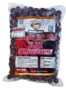 Imperial Baits Boilies Rambo Feed Elite Strawberry 5kg směs