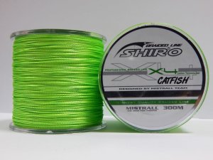 Mistrall Shiro Catfish 300m 0,80mm fluo green 72,6kg