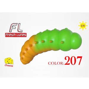 Fresh Lures Mokhnatka 1,8" 4,6cm 2,93gr #207 Green-Orange