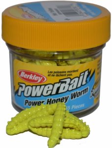 Berkley PowerBait Honey Worm 2,5cm Yellow 55ks
