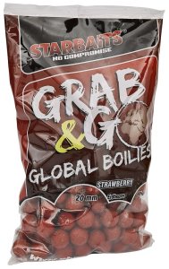 Starbaits Boilies Grab & Go Global Strawberry 2,5kg 20mm