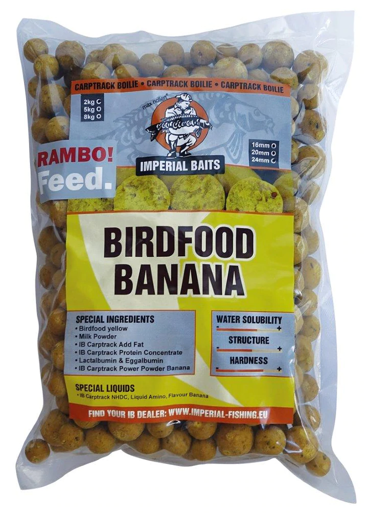 Imperial Baits Boilies Rambo Feed Banana 2kg směs