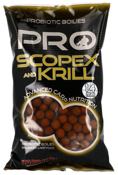Starbaits Boilies Probiotic Krill Scopex 14mm 1kg