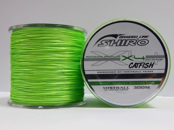 Mistrall Shiro Catfish 300m 0,50mm fluo green 51,4kg