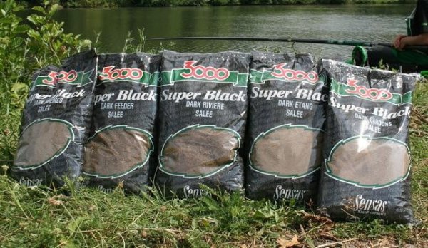 Sensas 3000 Super Black Feeder slané 1kg