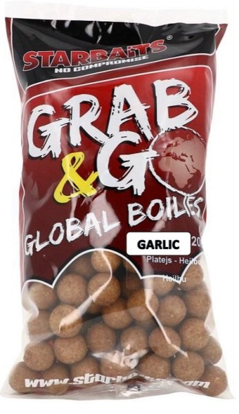 Starbaits Boilies Grab & Go Global Garlic 1kg 24 mm